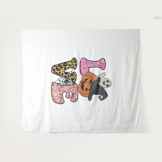 かわいいナース幽霊ハロウィーン タペストリー (正面(横))