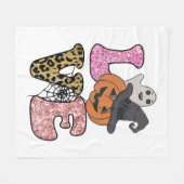 かわいいナース幽霊ハロウィーン フリースブランケット (正面(横))