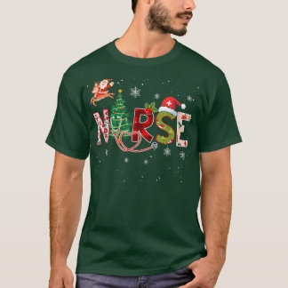 かわいいナース聴診器クリスマスツリーオーナメントド Tシャツ