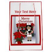 かわいいナース1メッドクリスマス抱き枕 ミディアムペーパーバッグ (裏面)