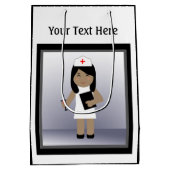 かわいいナース1メッド抱き枕 ミディアムペーパーバッグ (裏面)