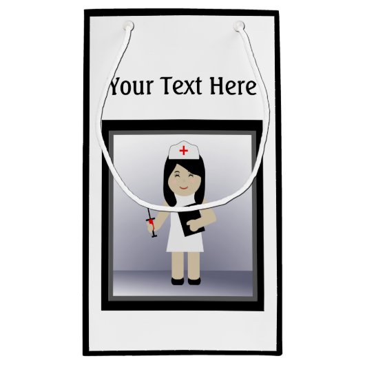 かわいいナース2スモール抱き枕 スモールペーパーバッグ (裏面)