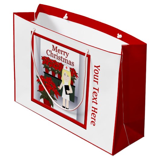 かわいいナース4クリスマスラージ抱き枕 ラージペーパーバッグ (裏面アングル)