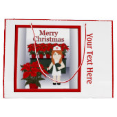 かわいいナース5大きなクリスマス抱き枕 ラージペーパーバッグ (裏面)