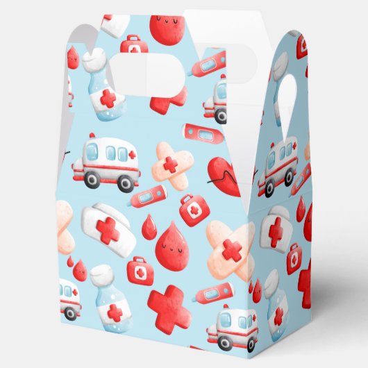 かわいいナース、医師、医療、医療をテーマにした フェイバーボックス (オープン)