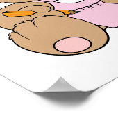 かわいいナースRNベア ポスター (角)