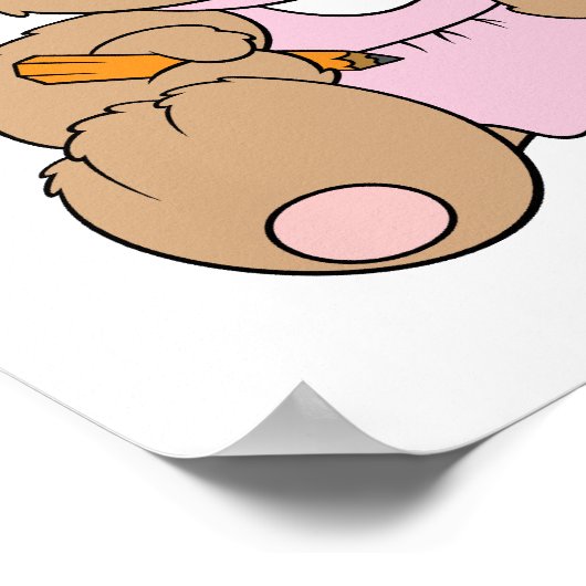 かわいいナースRNベア ポスター (角)