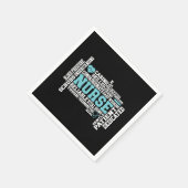 かわいいナースRN LVN看護学校医療 スタンダードカクテルナプキン (角)