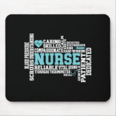 かわいいナースRN LVN看護学校医療 マウスパッド (正面)