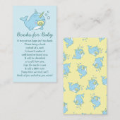 かわいいナールファールベイビーシャワーかわいいブックスベビー エンクロージャーカード (正面/裏面)