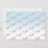 かわいいナールレインボーベビーシャワー招待状 招待状 (裏面)