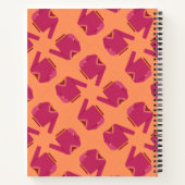 かわいいニットのピンクのセーターのビジネス ノートブック (裏面)