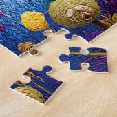 かわいいニットファンタジーお洒落シュールティーポット ジグソーパズル (側面)