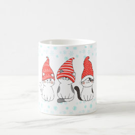 かわいいニャーおめでとうクリスマスコーヒーカップ コーヒーマグカップ