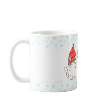  かわいいニャーおめでとうクリスマスコーヒーカップ 