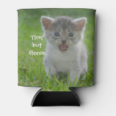 かわいいニャー子猫ちっちゃいが激しい 缶クーラー (正面)