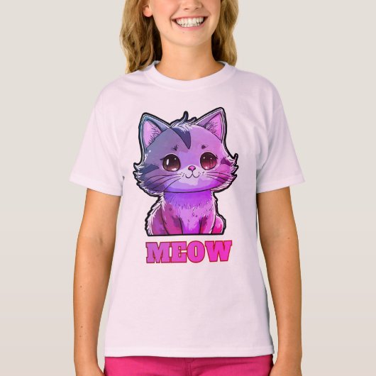 かわいいニャー Tシャツ (正面)