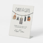 かわいいニュートラルハロウィーンベビーシャワーカード&ギフト 台座サイン (正面)