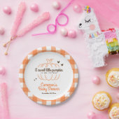 かわいいニュートラルリトルカンプキンニュートラルベビーシャワー ペーパープレート (パーティー)