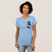 かわいいニューファンドランドの子犬 Tシャツ (正面フル)