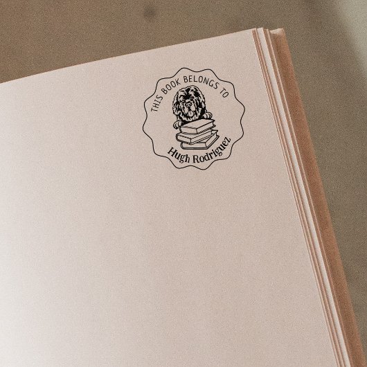 かわいいニューファンドランド犬の本 ラバースタンプ