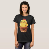 かわいいニワトリのポットパイの日パイ数学教師愛好家3. Tシャツ (正面フル)