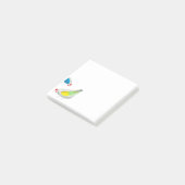 かわいいニワトリの水彩画 ポストイット (アングル)