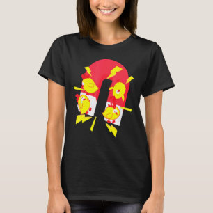 かわいいニワトリ一羽好きな人向けのプレーヤー Tシャツ