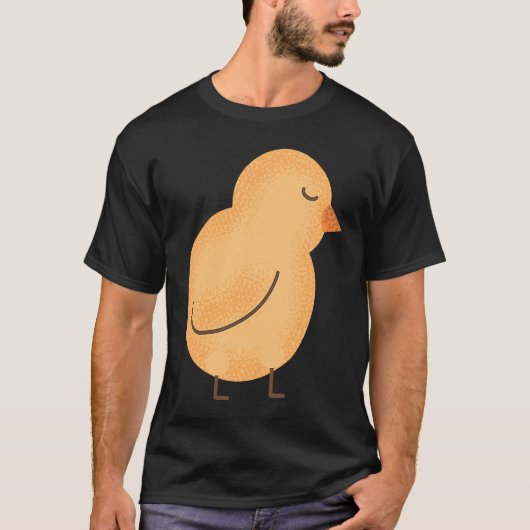 かわいいニワトリ かわいい動物 Tシャツ (正面)