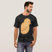 かわいいニワトリ かわいい動物 Tシャツ (正面フル)