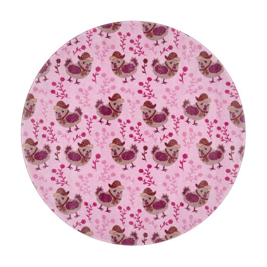 かわいいニワトリ カッティングボード (正面)