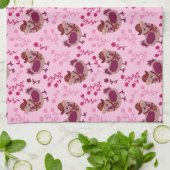 かわいいニワトリ キッチンタオル (折り畳み)