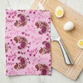 かわいいニワトリ キッチンタオル (四つ折り)