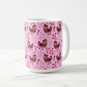 かわいいニワトリ コーヒーマグカップ (正面右)