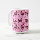 かわいいニワトリ コーヒーマグカップ (正面左)