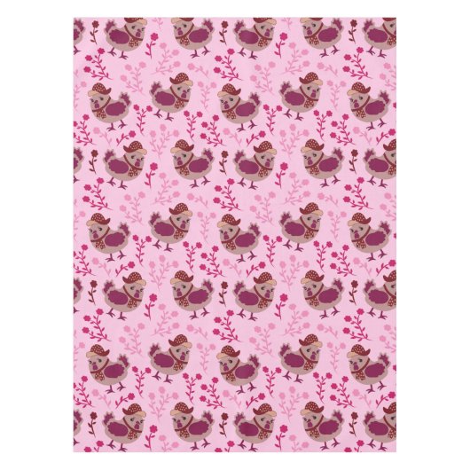 かわいいニワトリ テーブルクロス (正面)