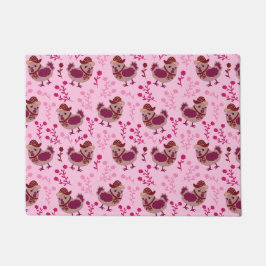 かわいいニワトリ ドアマット