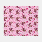 かわいいニワトリ フリースブランケット (正面(横))