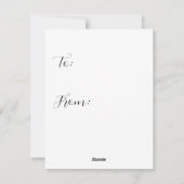 かわいいニワトリ ヴィンテージ バレンタイン カード (裏面)