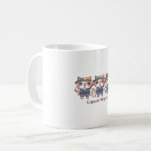 かわいいニンジャ コピーキャット 忍術 コーヒーマグカップ (正面左)