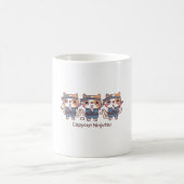 かわいいニンジャ コピーキャット 忍術 コーヒーマグカップ (中央)