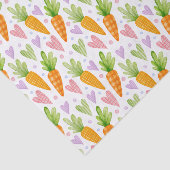 かわいいニンジンとハート 薄葉紙 (詳細)