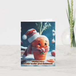 かわいいニンジンクリスマスカード シーズンカード