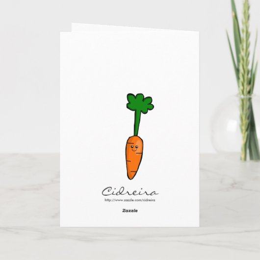 かわいいニンジン カード (裏面)