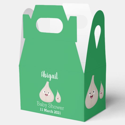 かわいいニンニクのマンガ野菜イラストレーション フェイバーボックス (オープン)