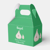 かわいいニンニクのマンガ野菜イラストレーション フェイバーボックス (正面サイド)