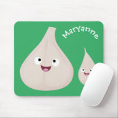 かわいいニンニクのマンガ野菜イラストレーション マウスパッド (マウス)