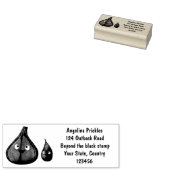 かわいいニンニクのマンガ野菜イラストレーション ラバースタンプ (押印)