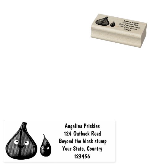 かわいいニンニクのマンガ野菜イラストレーション ラバースタンプ (押印)