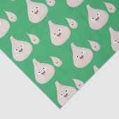 かわいいニンニクのマンガ野菜イラストレーション 薄葉紙 (詳細)